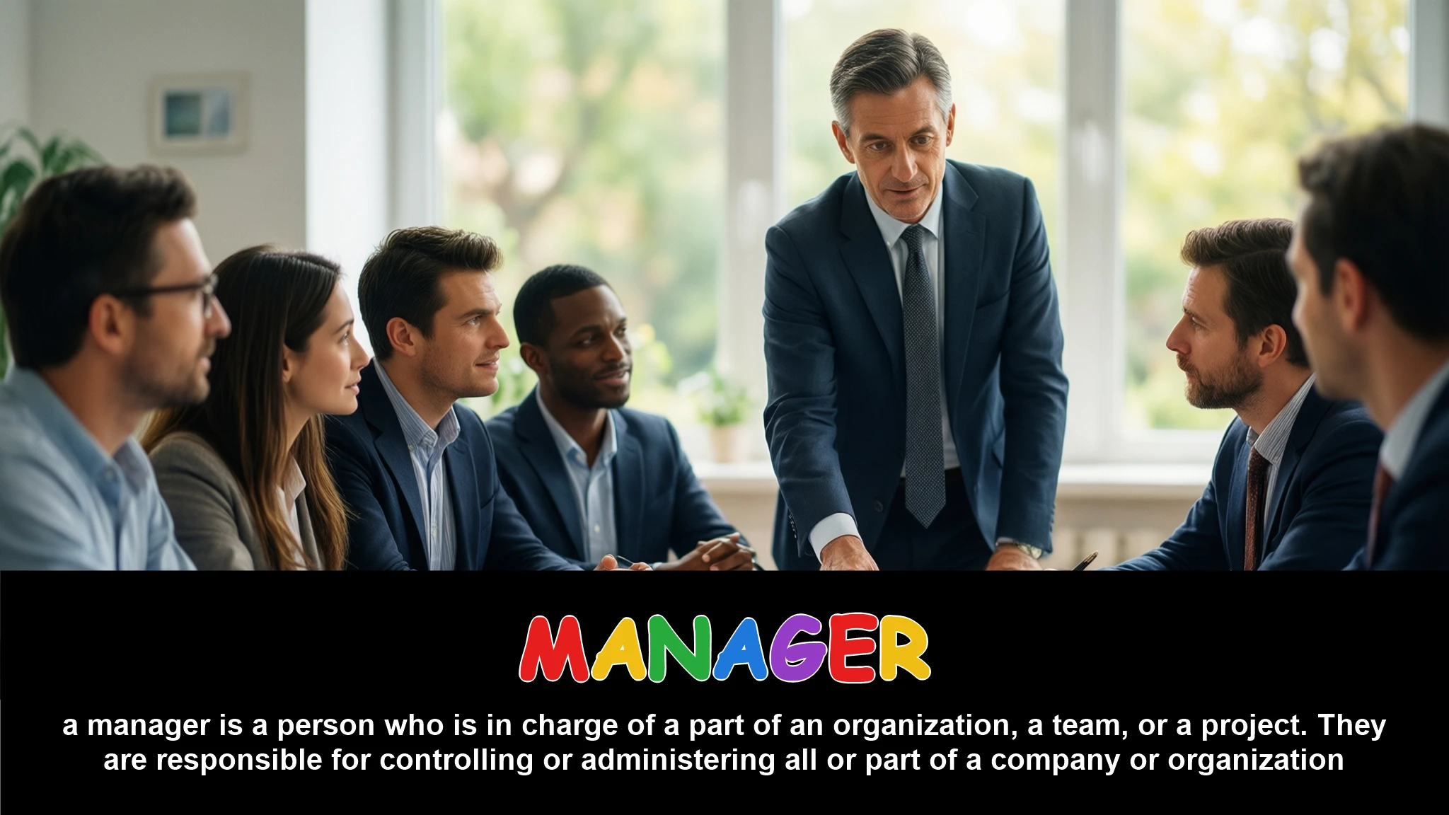 English Illustration for manager